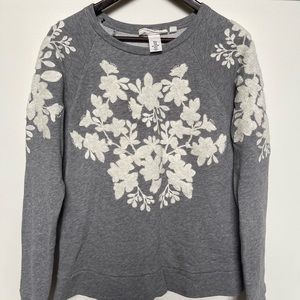 Women’s Medium Grey Flower H&M L.O.G.G. Sweatshirt